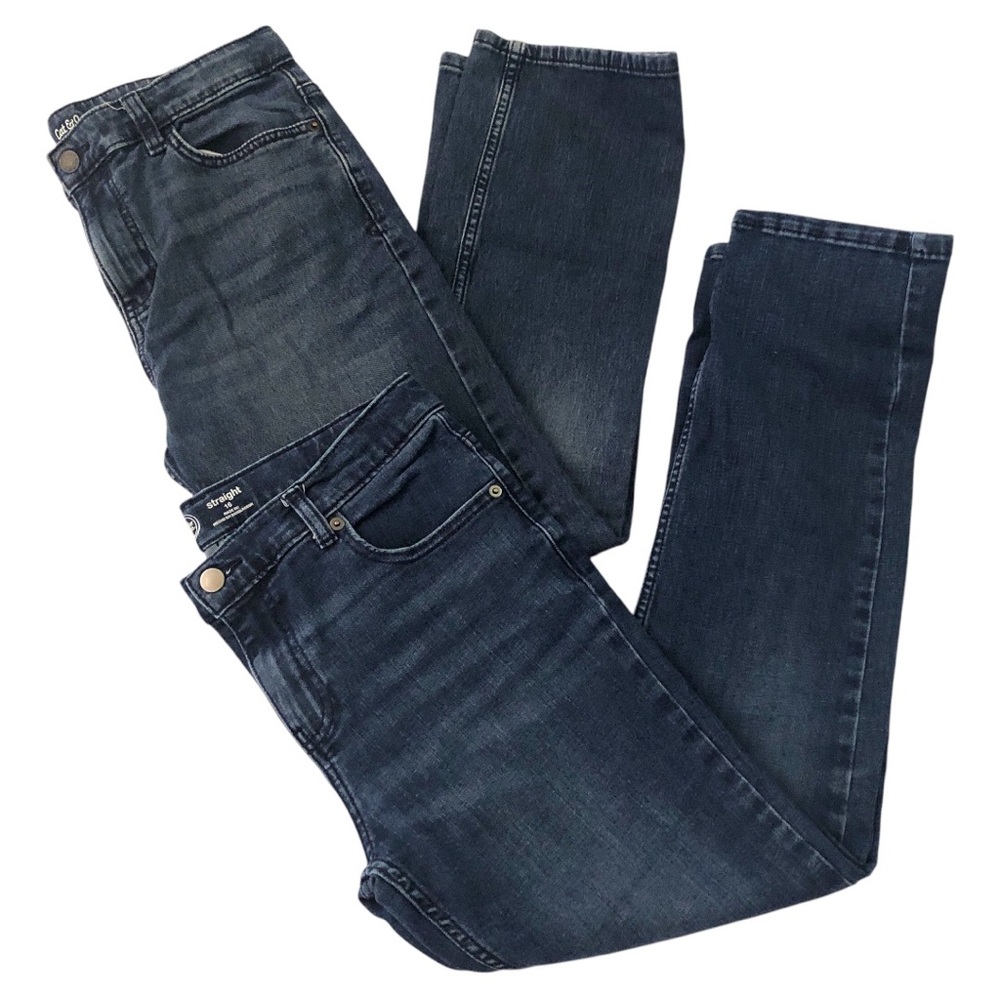 Pair of boy jeans Size 16, brand Cat & Jack and Wonder Nation